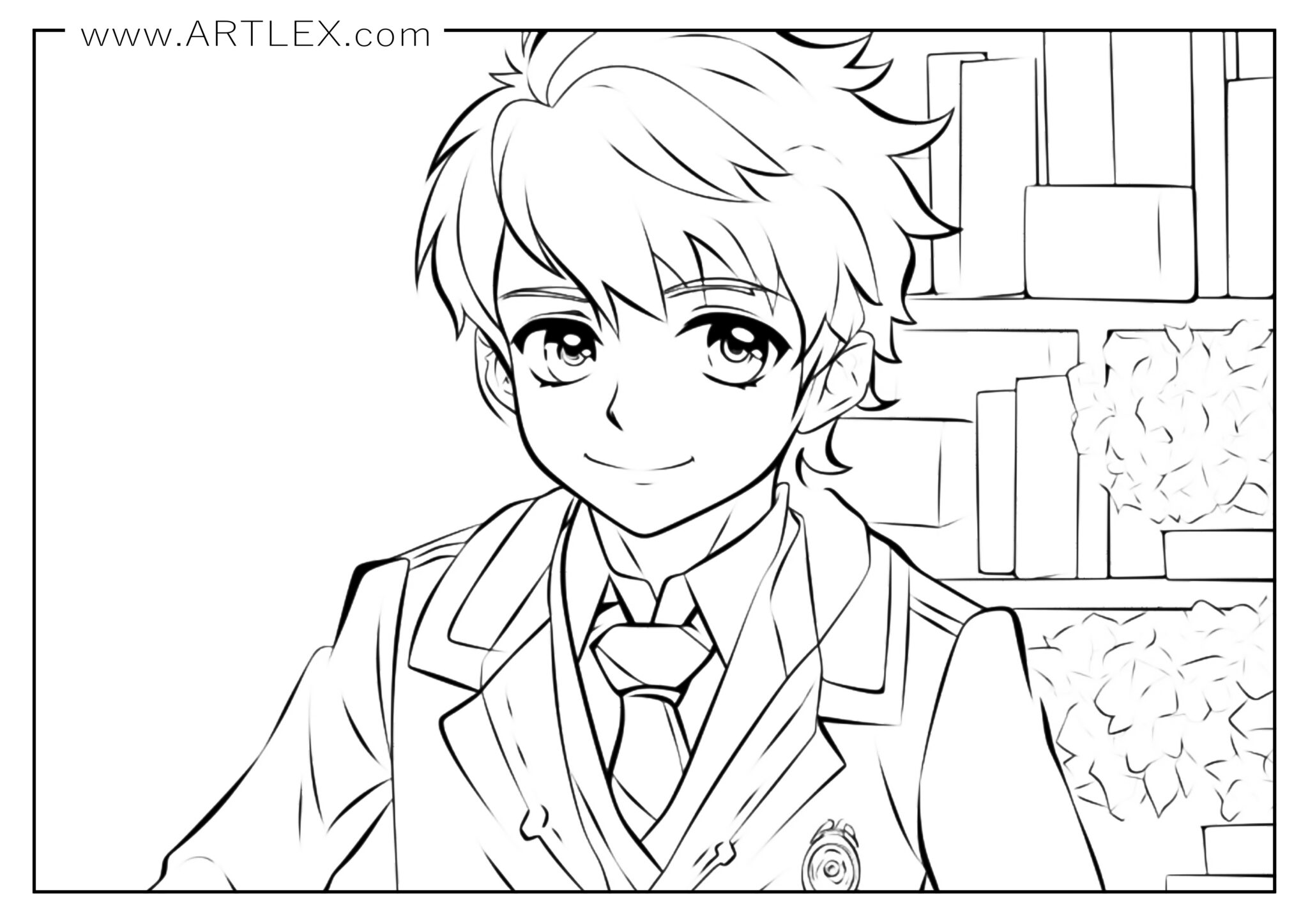 Anime Coloring Pages Free Printable Artlex