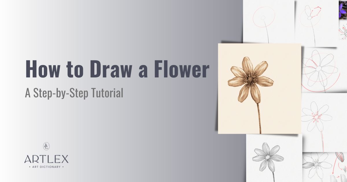 how to draw realistic flowers