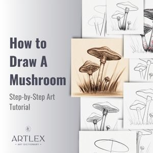 How to Draw A Mushroom – Step-by-Step Art Tutorial – Artlex