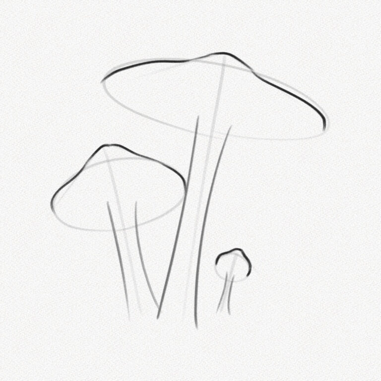 How To Draw A Mushroom – Step-by-Step Art Tutorial - Artlex