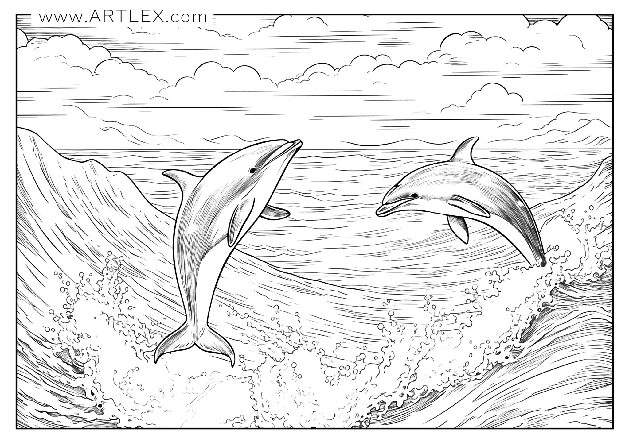 10 Ocean Animal Coloring Pages for Adults to Unwind and De-Stress