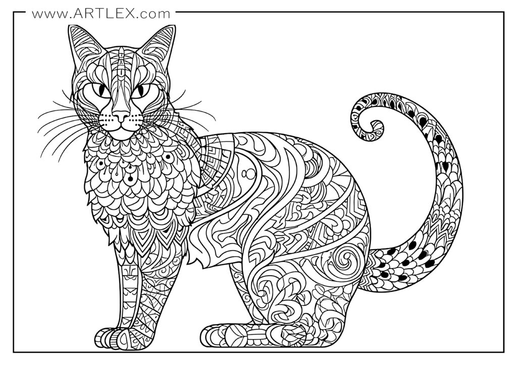 11 Best Cats Coloring Pages (Free and Printable) – Artlex