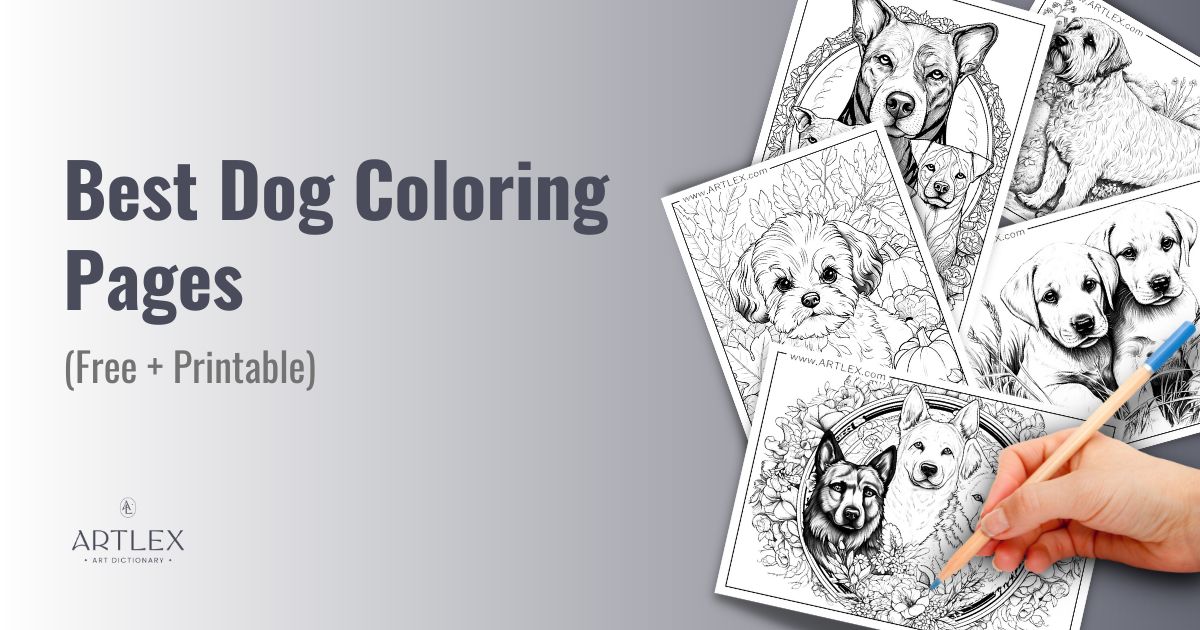 10 Dog Coloring Pages (Free + Printable) – Artlex