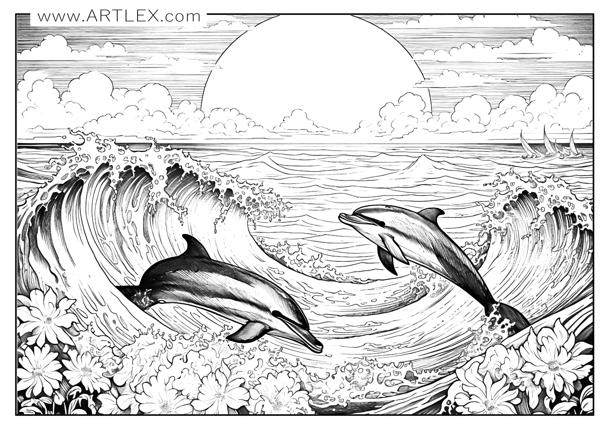 10 Ocean Coloring Pages (Free + Printable) – Artlex