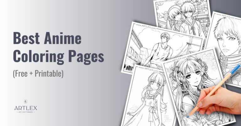 17 Anime Coloring Pages (Free + Printable) - Artlex