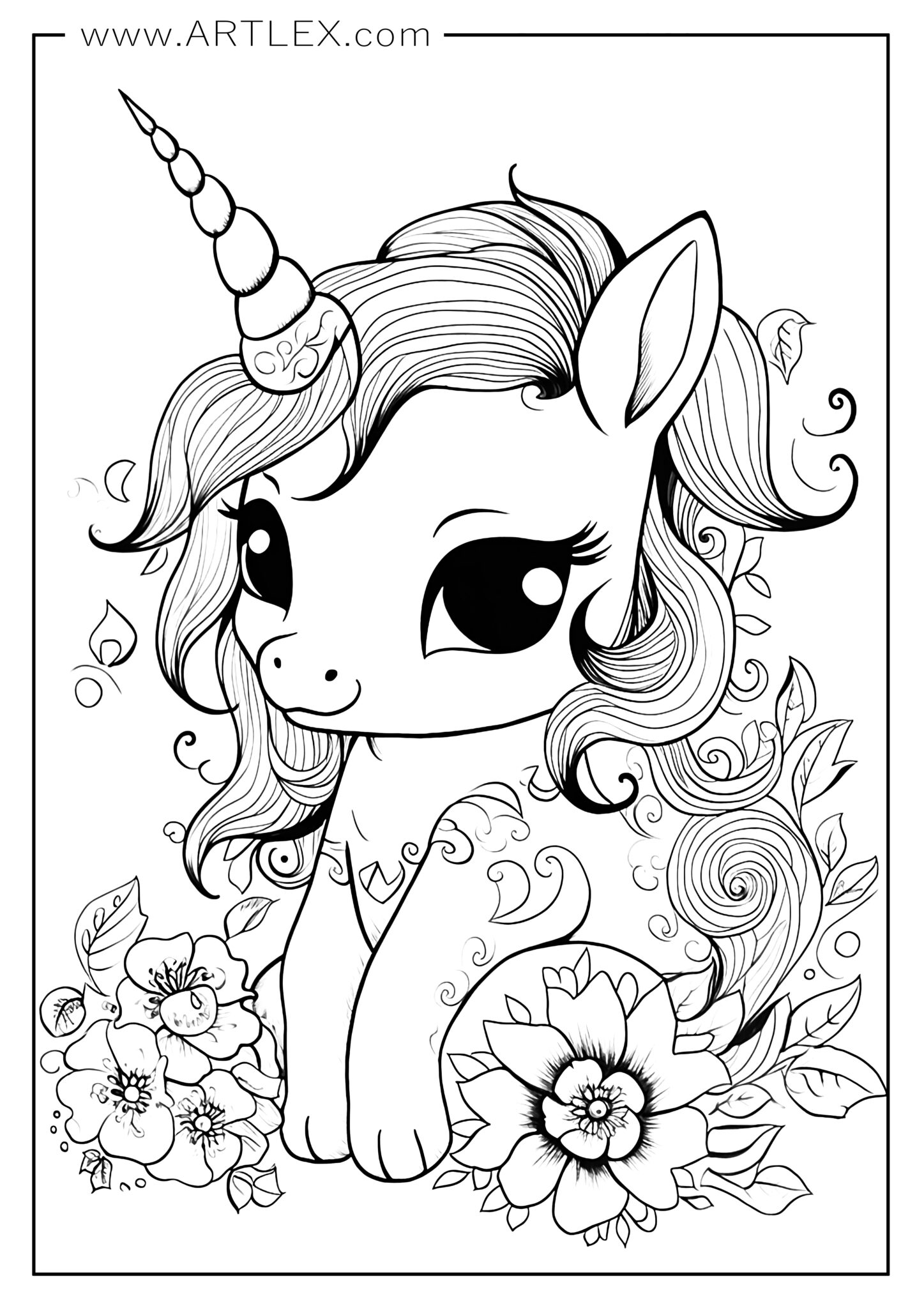 10 Enchanting Unicorn Coloring Pages Printable for Kids