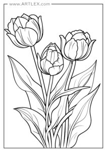 13 Best Flower Coloring Pages (Free + Printable) - Artlex