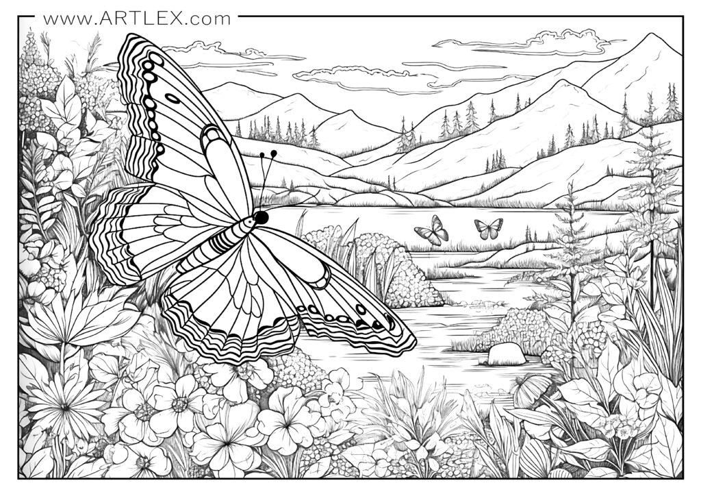 16 Best Butterfly Coloring Pages (Free + Printable) – Artlex