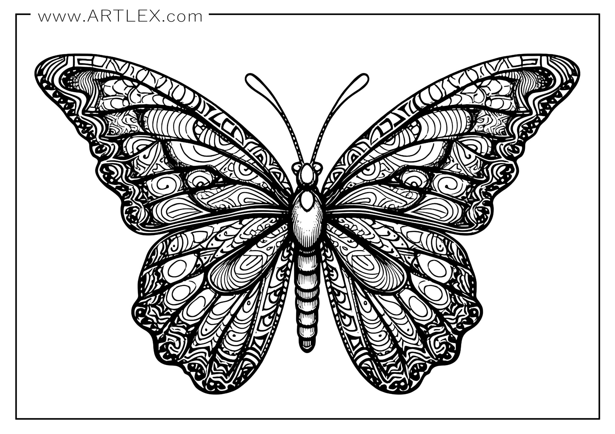 16 Best Butterfly Coloring Pages (Free + Printable) – Artlex