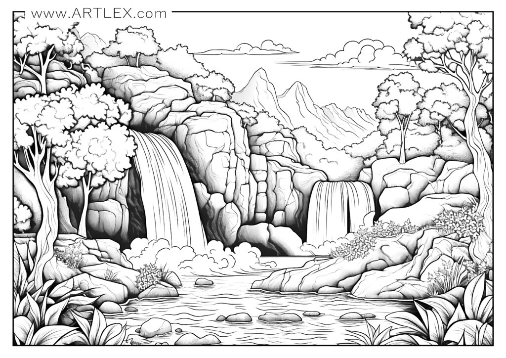 Of The Best Landscape Coloring Pages Free Printable Artlex